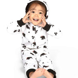 Toddler Girl's Beary Christmas Jumpsuit