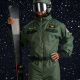 Men's Fighter Pilot Snow Suit and Helmet Cover
