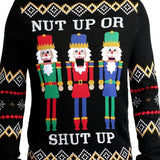 Men's Nut Up or Shut Up Ugly Christmas Sweater