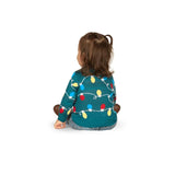 Baby Girl's Green Christmas Lights Sweater