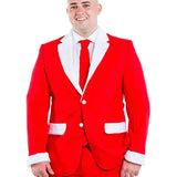 Men's Furry Santa Blazer with Tie