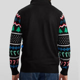 Men's Fair Isle Rudolph Light Up Christmas Cardigan Sweater