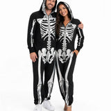 Matching Shimmer Skeleton Couples Costumes