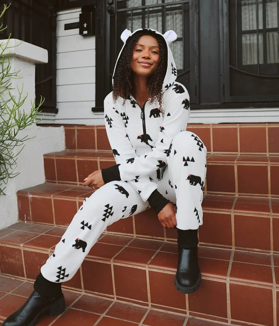 Women's Beary Christmas Jumpsuit