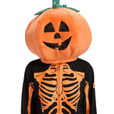 Women's Pumpkin Head Skeleton Costume