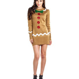 Women's Gingerbread Sweater Dress