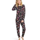 Women's Black Magic Halloween Pajama Set