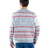 Men's Grey Humping Reindeer Ugly Christmas Sweater