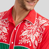 Men's Christmas Cowboy Button Down Shirt