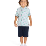 Toddler Boy's Golf Cart Gator Golf Polo