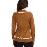 Women's Gingerbread Man Ugly Christmas Cardigan Sweater