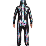 Men's Iridescent Skeleton Costume