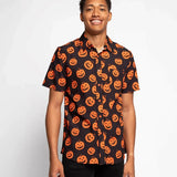 Men's Pumpkin Button Down Shirt