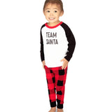Toddler Girl's Team Santa Crew Neck Pajama Set