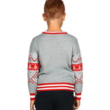 Boy's Sequin Rudolph Light Up Ugly Christmas Sweater