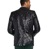 Men's Black Sequin Blazer