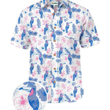Men's Toucan Tango White Hawaiian Shirt