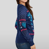 Women's Chrismukkah Light Up Sweater