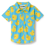 Toddler Boy's Rubber Ducky Hawaiian Shirt