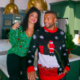 Men's Leaky Roof Light Up Ugly Christmas Sweater