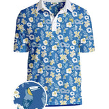 Men's Blue Botanics Golf Polo