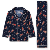 Toddler Girl's Rudolph Lapel Pajama Set
