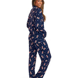 Matching Rudolph Lapel Couples Pajamas