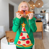 Girl's Pizza Tree Sweater