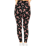 Candy Cane High Waisted Leggings