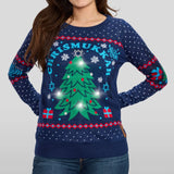 Women's Chrismukkah Light Up Sweater