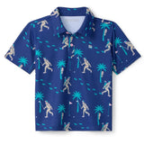 Toddler Boy's Bigfoot Bogey Golf Polo