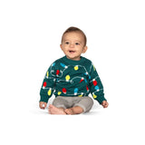 Baby Boy's Green Christmas Lights Sweater