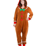 Women's Gingerbread Man Plus Size Jumpsuit