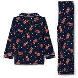 Toddler Girl's Rudolph Lapel Pajama Set