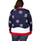 Women's Winter Whale Tail Plus Size Ugly Christmas Sweater