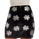 Sequined Snowflake Skirt