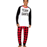 Men's Team Santa Crew Neck Pajama Set
