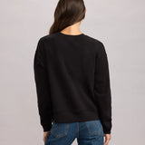 Women's Shimmering Santa Rhinestone Embellished Sweatshirt