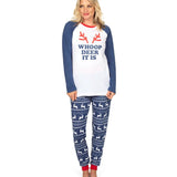 Women's Whoop Deer It Is Crew Neck Pajama Set