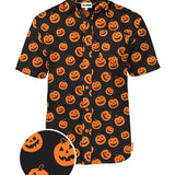 Men's Pumpkin Button Down Shirt