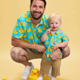 Toddler Boy's Rubber Ducky Hawaiian Shirt