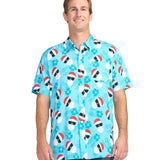 Men's Shady Santa Button Down Shirt