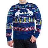 Men's Polar Bear Party Big and Tall Ugly Christmas Sweater