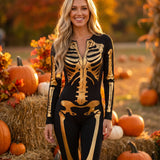 Gold Skeleton Bodysuit Costume