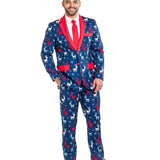 Men's Reindeer Gains Blazer w/ Tie