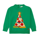 Toddler Boy's Pizza Tree Ugly Christmas Sweater
