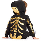 Toddler Boy's Gold Skeleton Costume