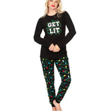 Matching Get Lit Couples Pajamas