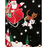 Men's Meowy Christmas Sleigh Light Up Ugly Christmas Sweater