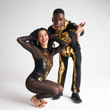 Gold Skeleton Couples Costumes